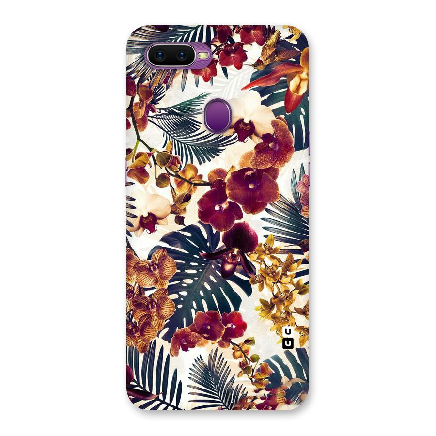 Vintage Rustic Flowers Back Case for Oppo F9