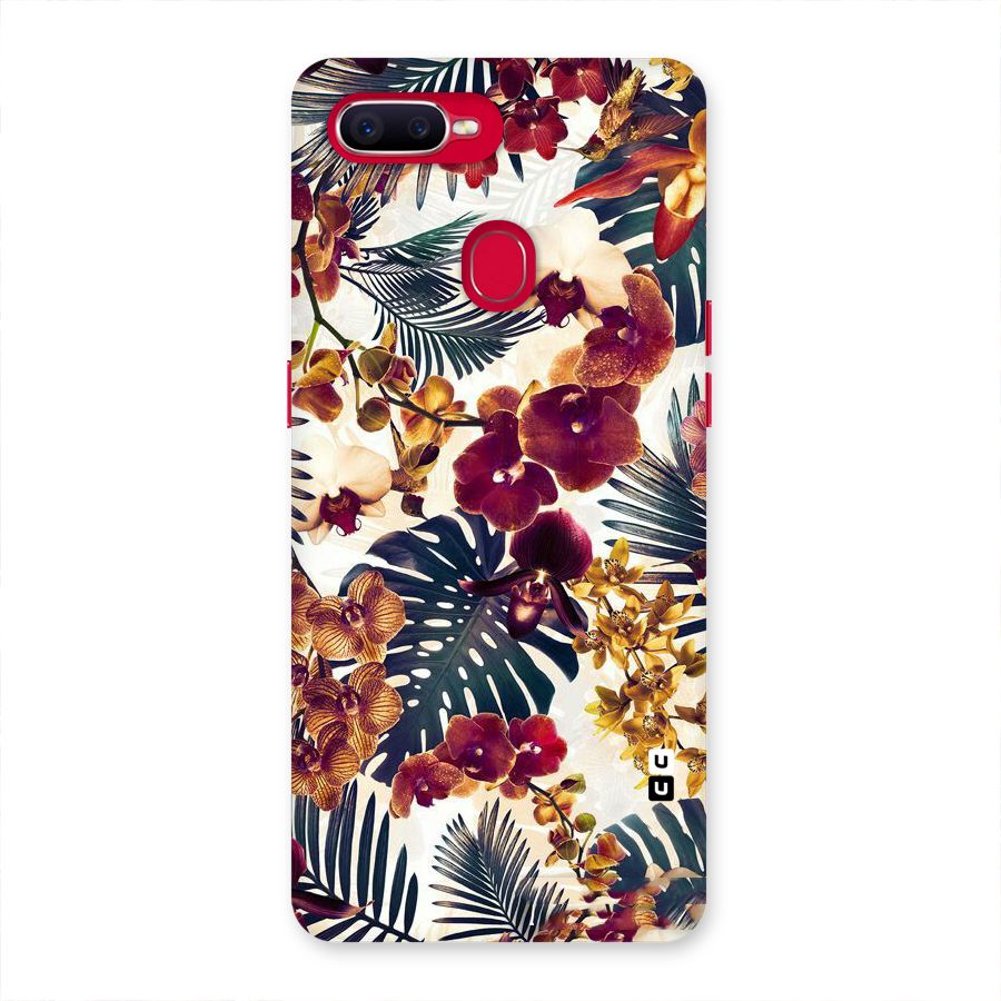Vintage Rustic Flowers Back Case for Oppo F9 Pro