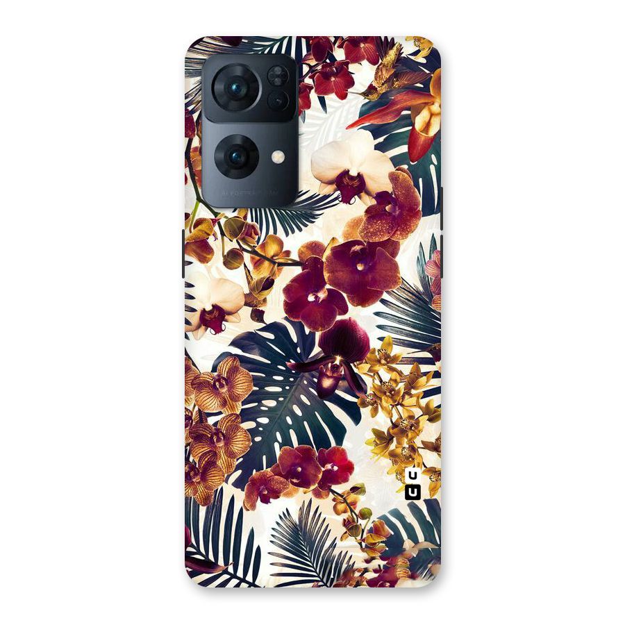 Vintage Rustic Flowers Back Case for Oppo Reno7 Pro 5G