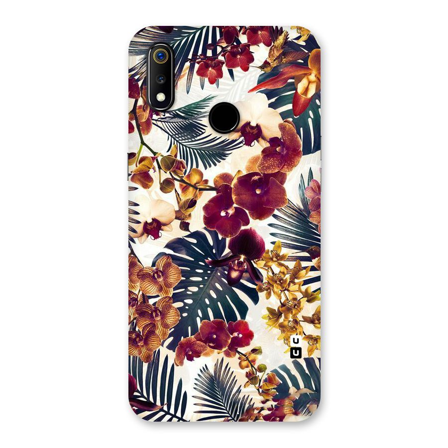 Vintage Rustic Flowers Back Case for Realme 3