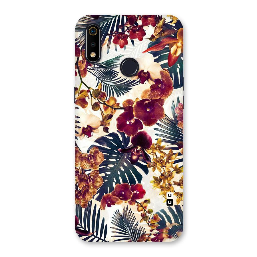 Vintage Rustic Flowers Back Case for Realme 3i