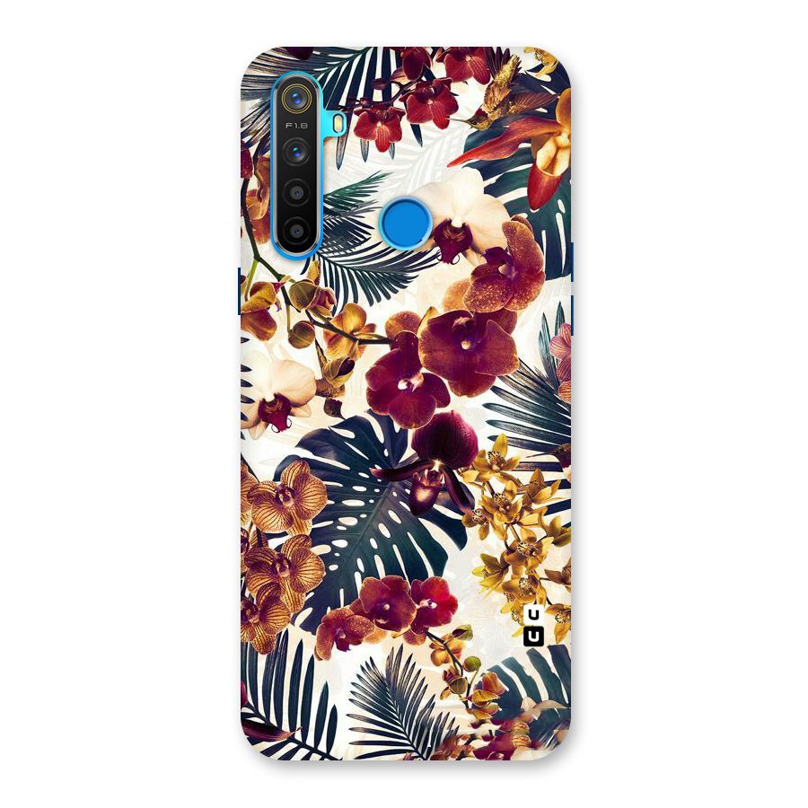 Vintage Rustic Flowers Back Case for Realme 5