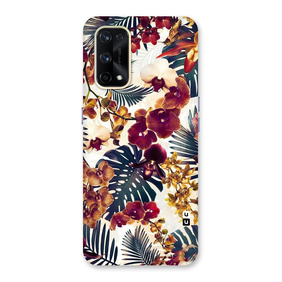 Vintage Rustic Flowers Glass Back Case for Realme X7 Pro