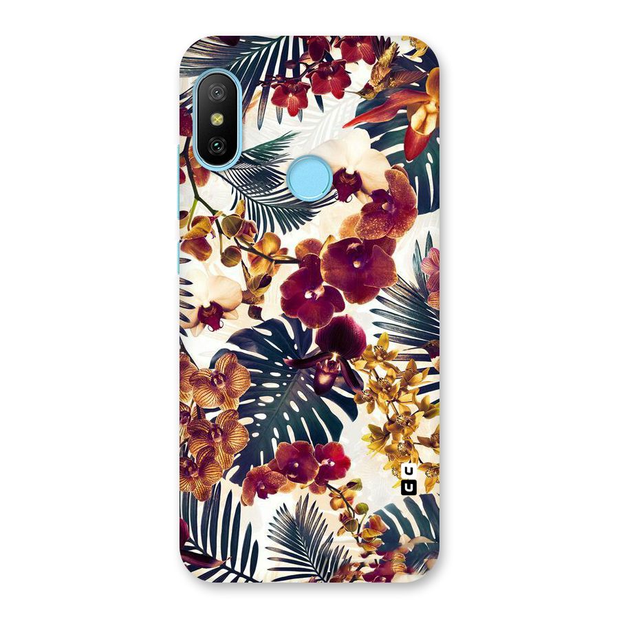 Vintage Rustic Flowers Back Case for Redmi 6 Pro