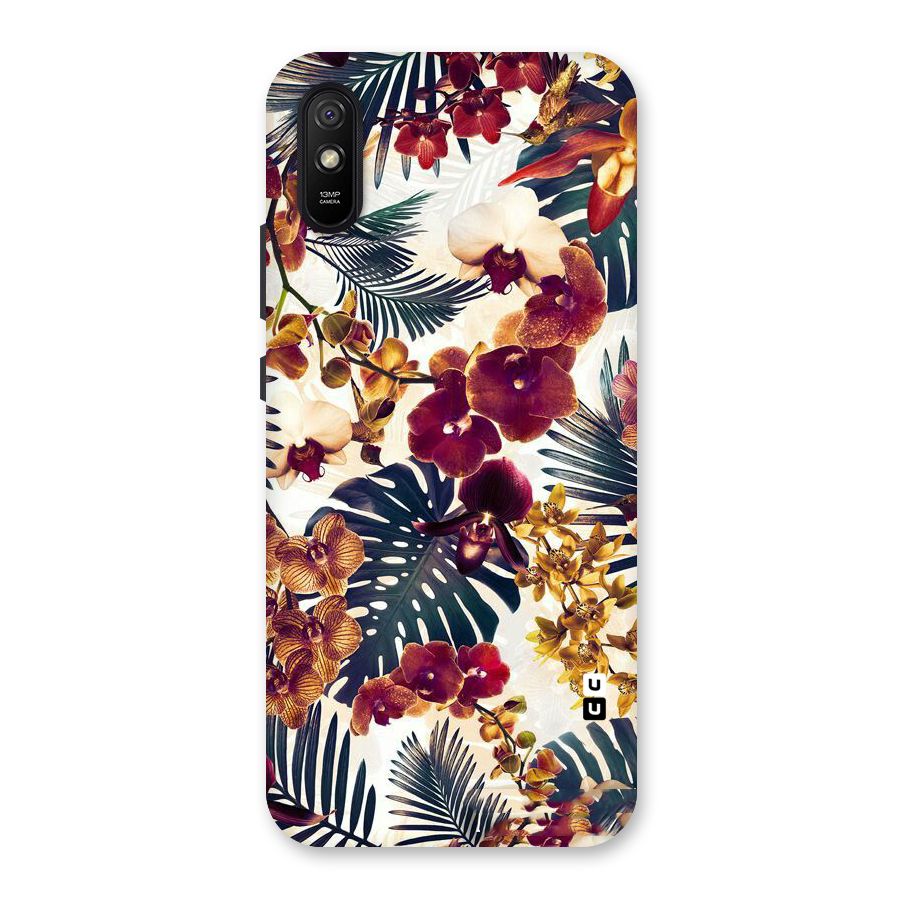 Vintage Rustic Flowers Back Case for Redmi 9i