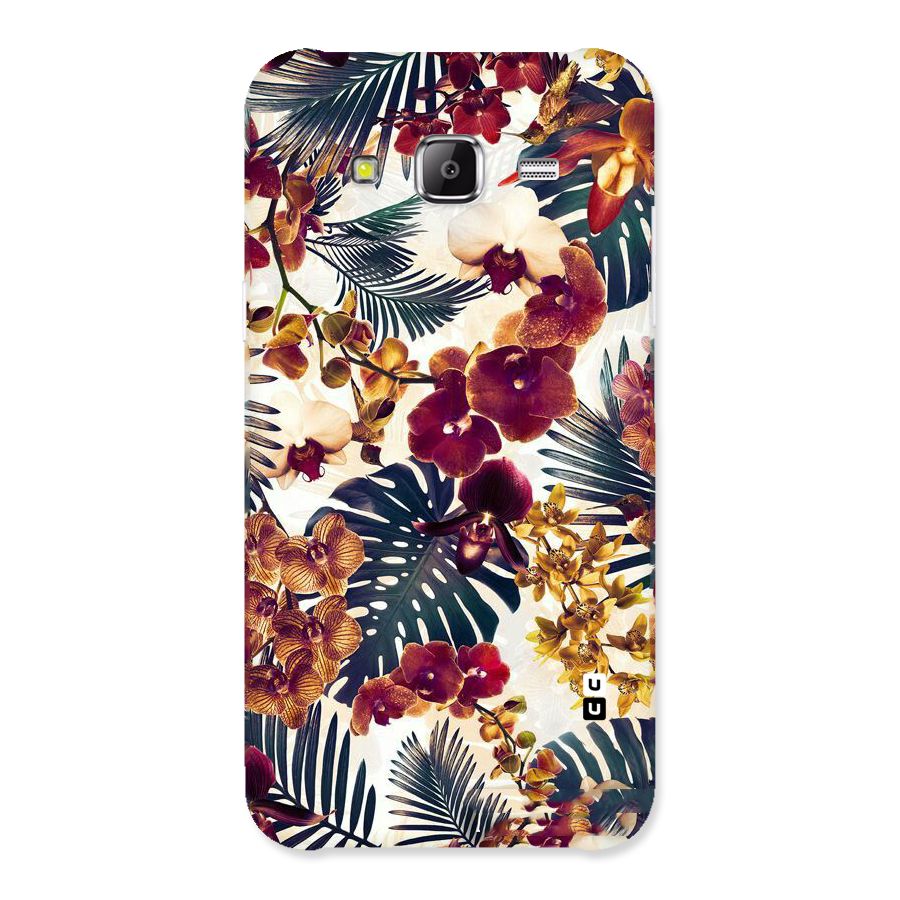 Vintage Rustic Flowers Back Case for Samsung Galaxy J5