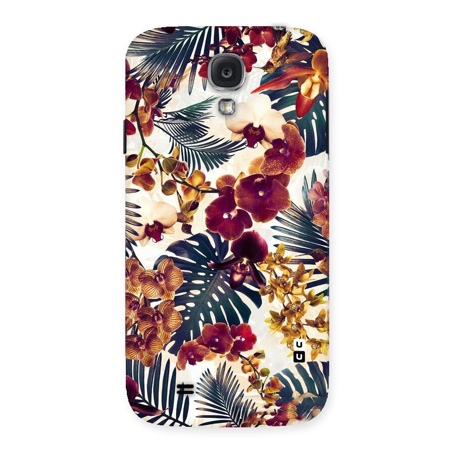 Vintage Rustic Flowers Back Case for Samsung Galaxy S4