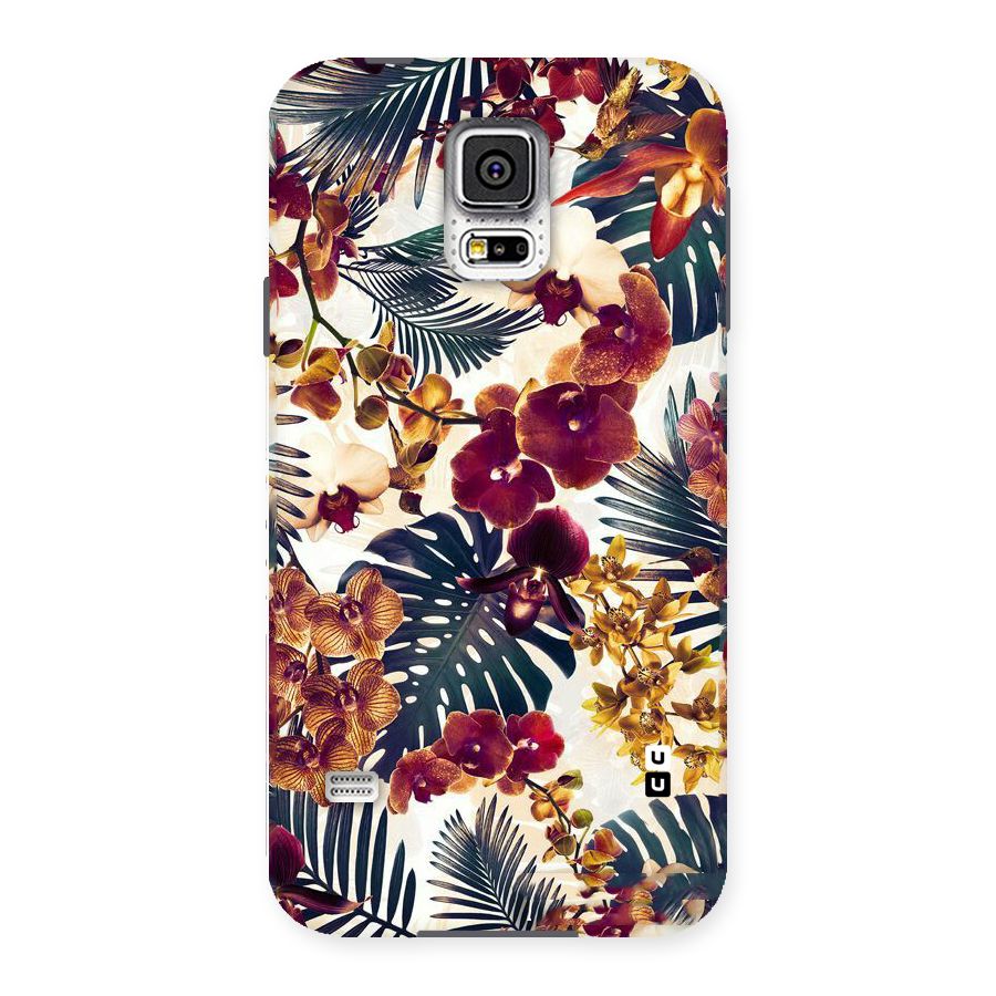 Vintage Rustic Flowers Back Case for Samsung Galaxy S5