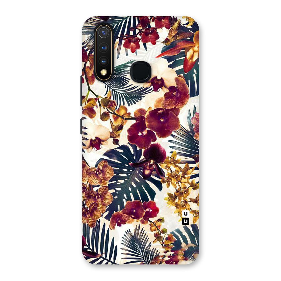 Vintage Rustic Flowers Back Case for Vivo U20