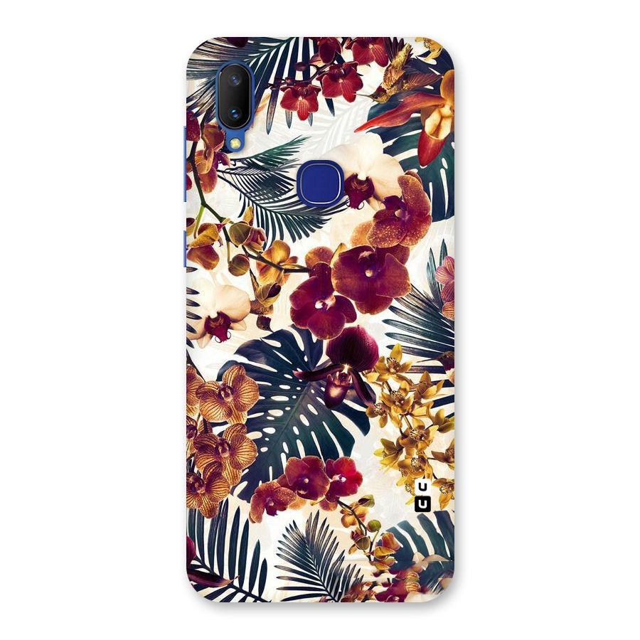 Vintage Rustic Flowers Back Case for Vivo V11