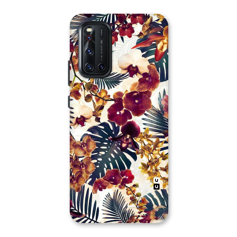 Vintage Rustic Flowers Back Case for Vivo V19