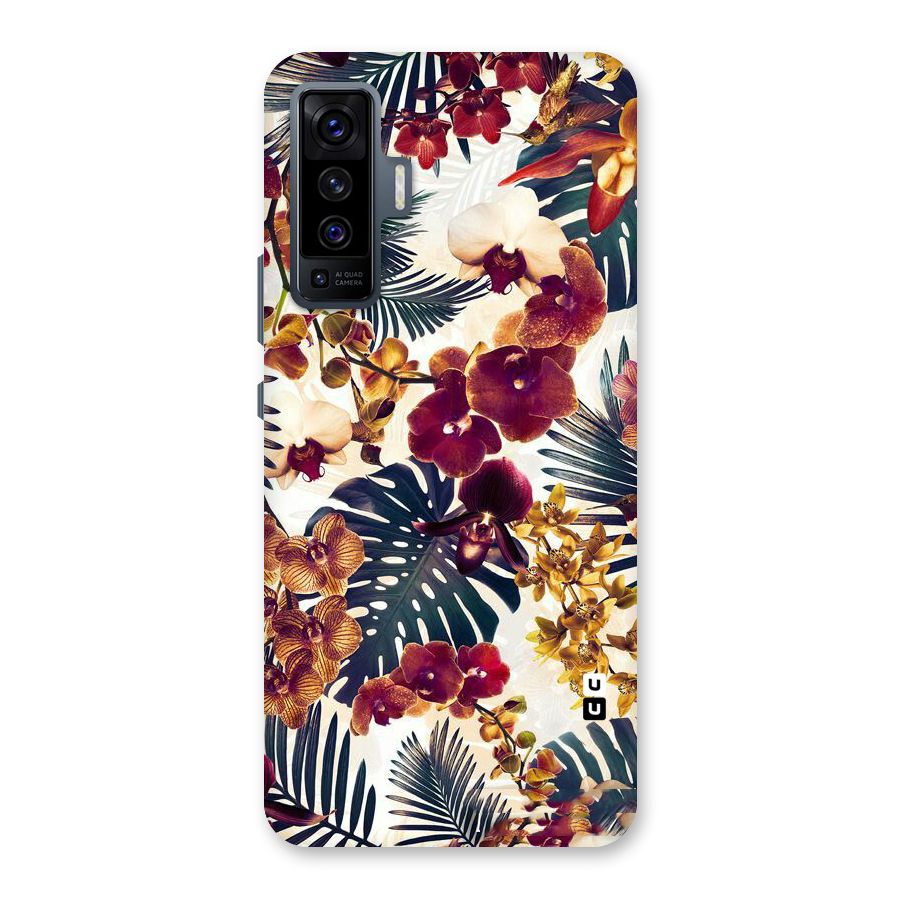 Vintage Rustic Flowers Back Case for Vivo X50