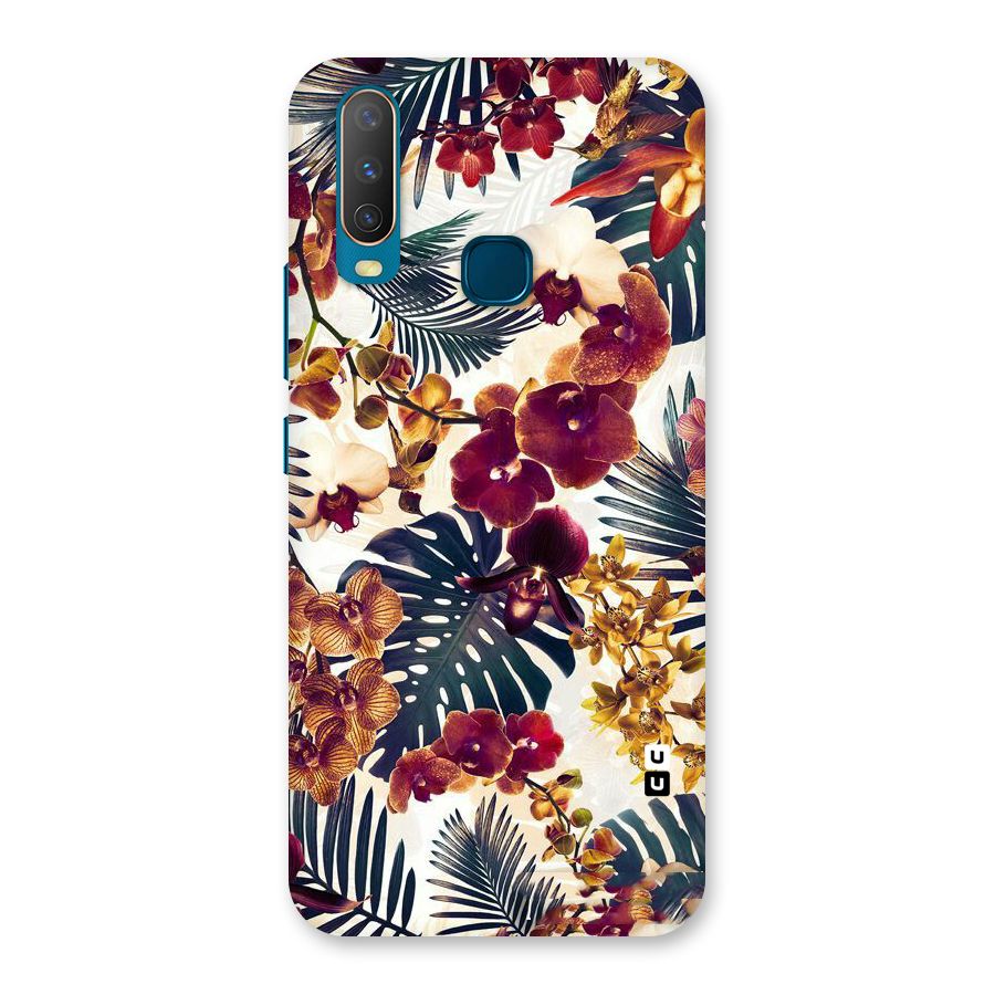 Vintage Rustic Flowers Back Case for Vivo Y11