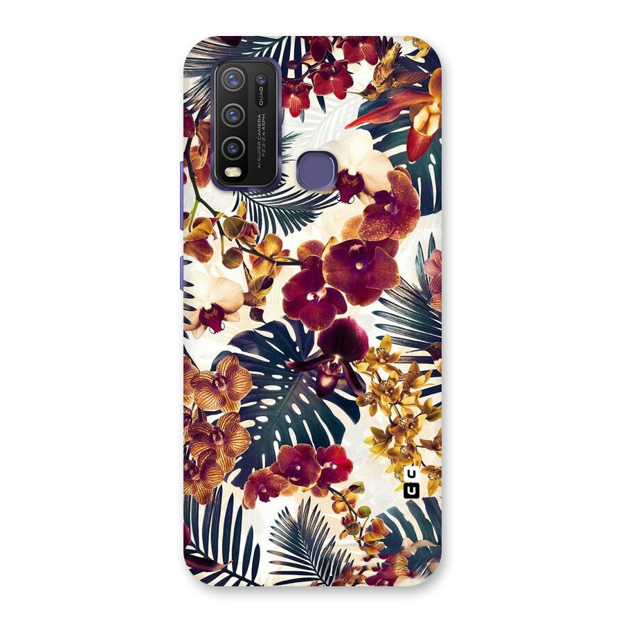 Vintage Rustic Flowers Back Case for Vivo Y30