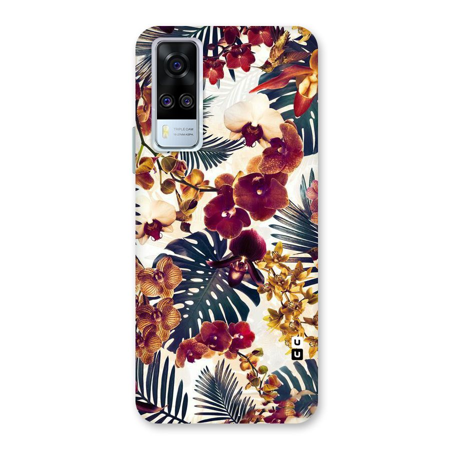 Vintage Rustic Flowers Back Case for Vivo Y31