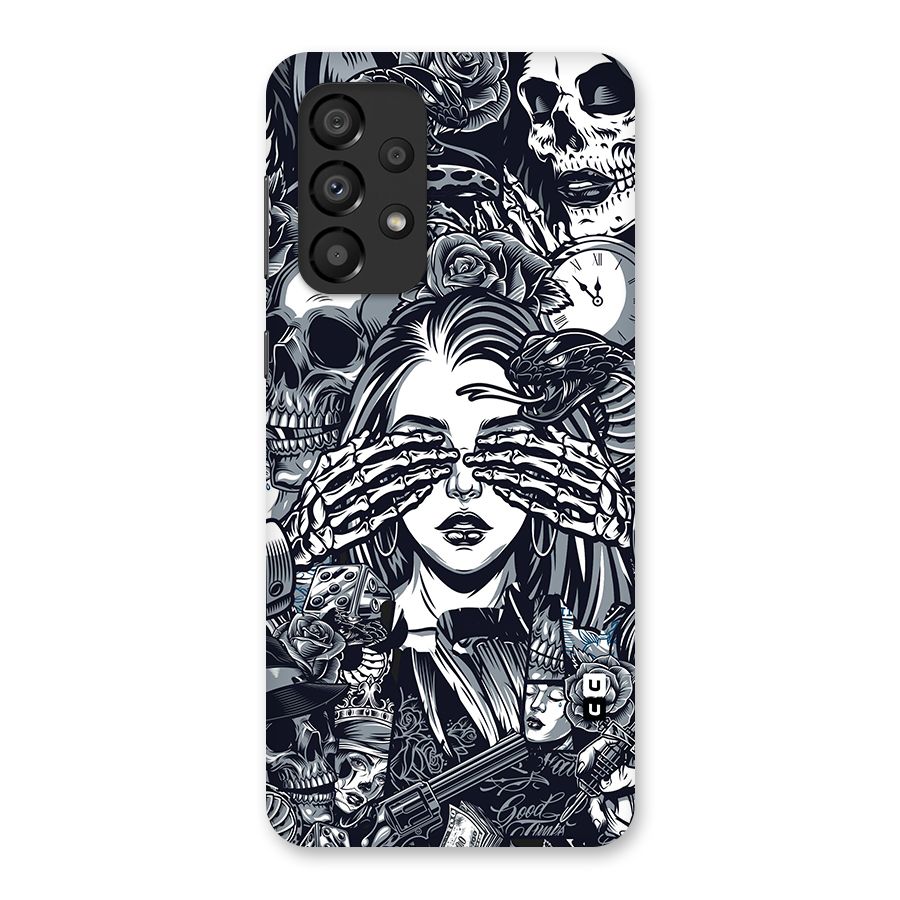 Vintage Skulls and Girl Style Back Case for Galaxy A33 5G