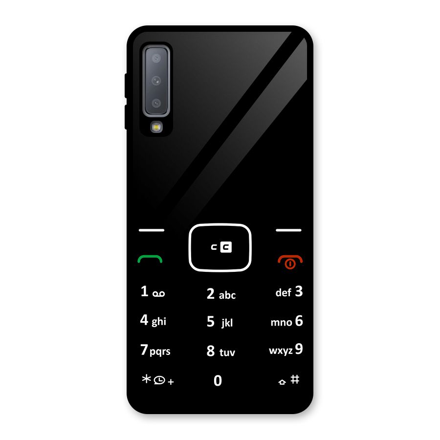 Vintage Smart Phone Glass Back Case for Galaxy A7 (2018)
