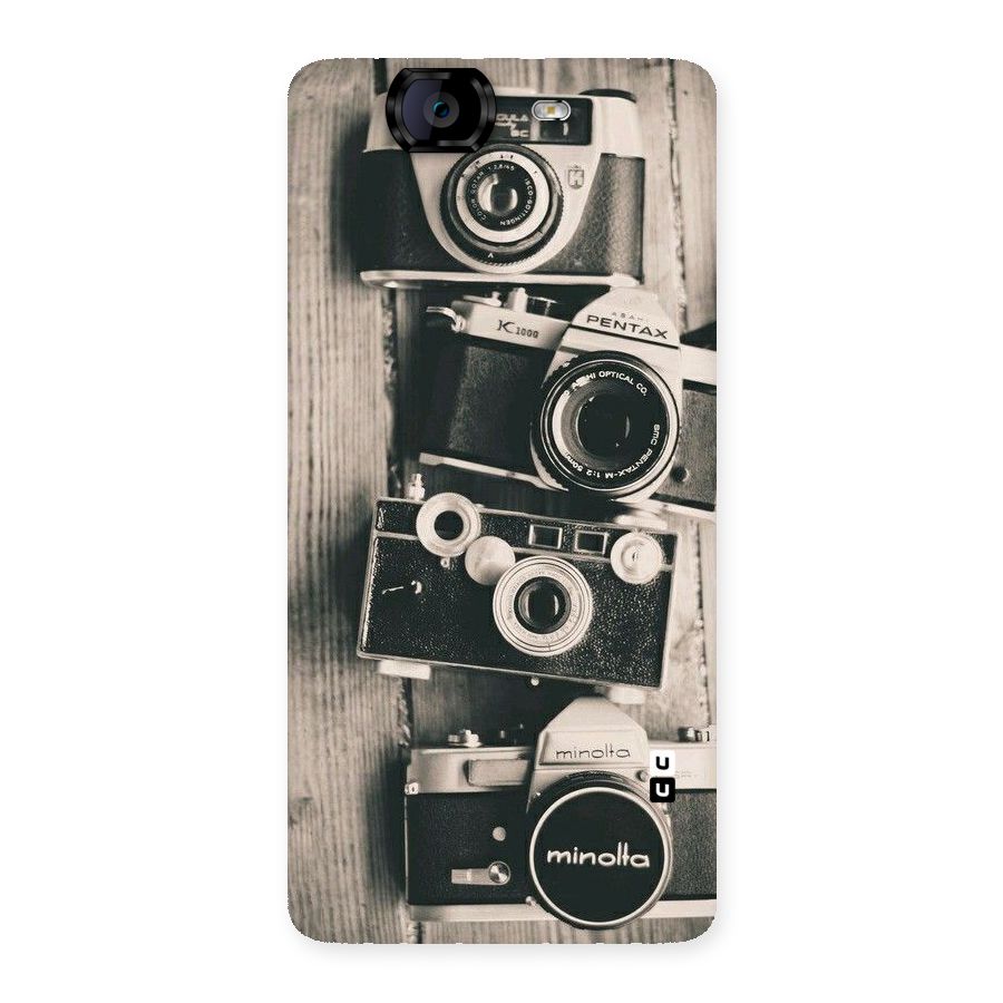 Vintage Style Shutter Back Case for Canvas Knight A350