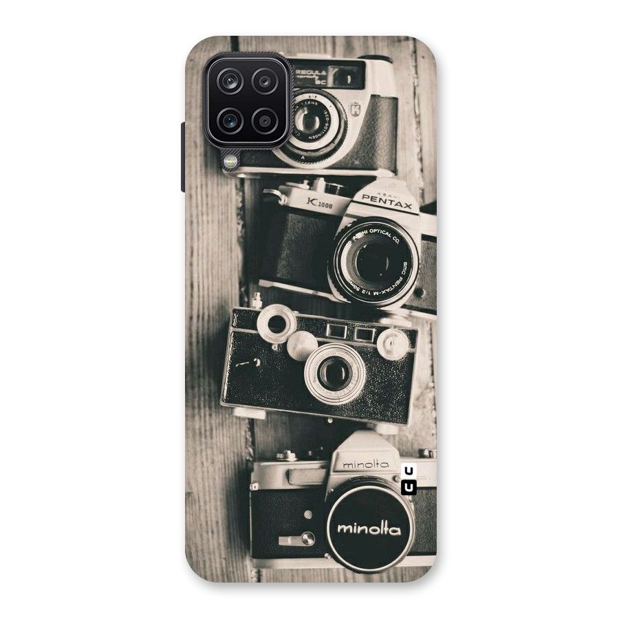 Vintage Style Shutter Back Case for Galaxy A12