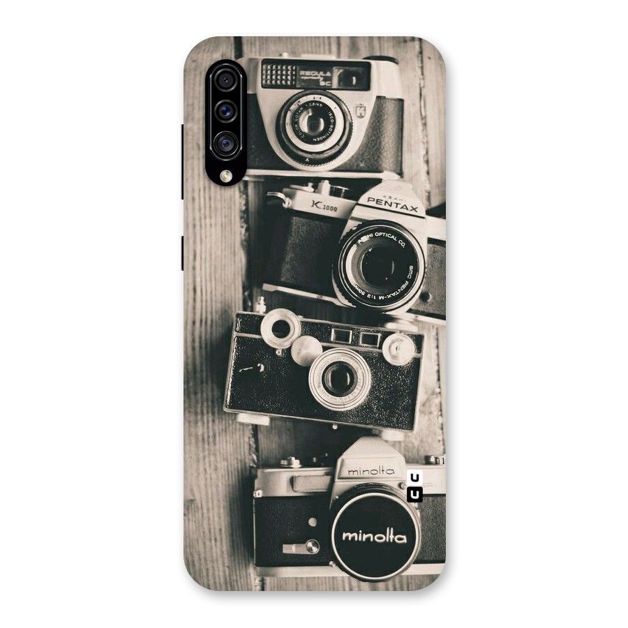Vintage Style Shutter Back Case for Galaxy A30s
