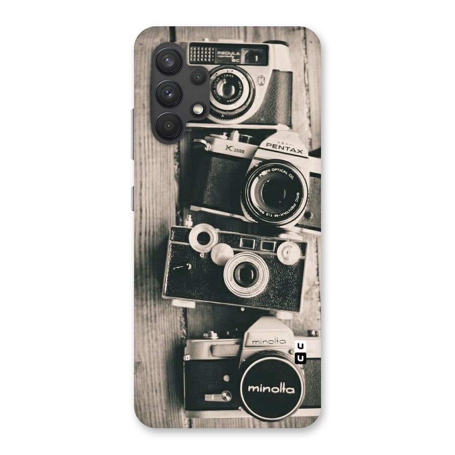 Vintage Style Shutter Back Case for Galaxy A32