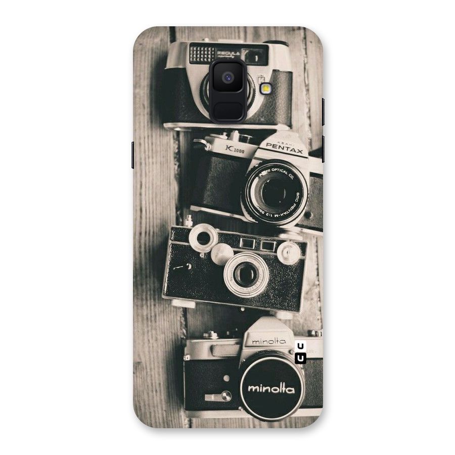 Vintage Style Shutter Back Case for Galaxy A6 (2018)