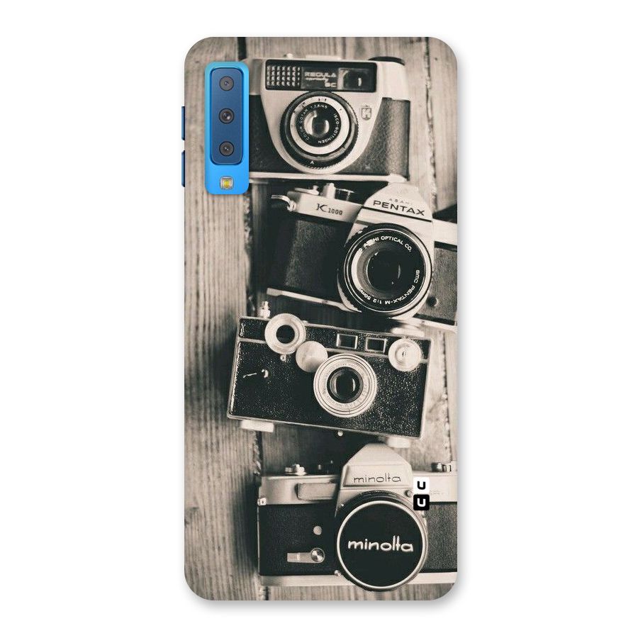 Vintage Style Shutter Back Case for Galaxy A7 (2018)