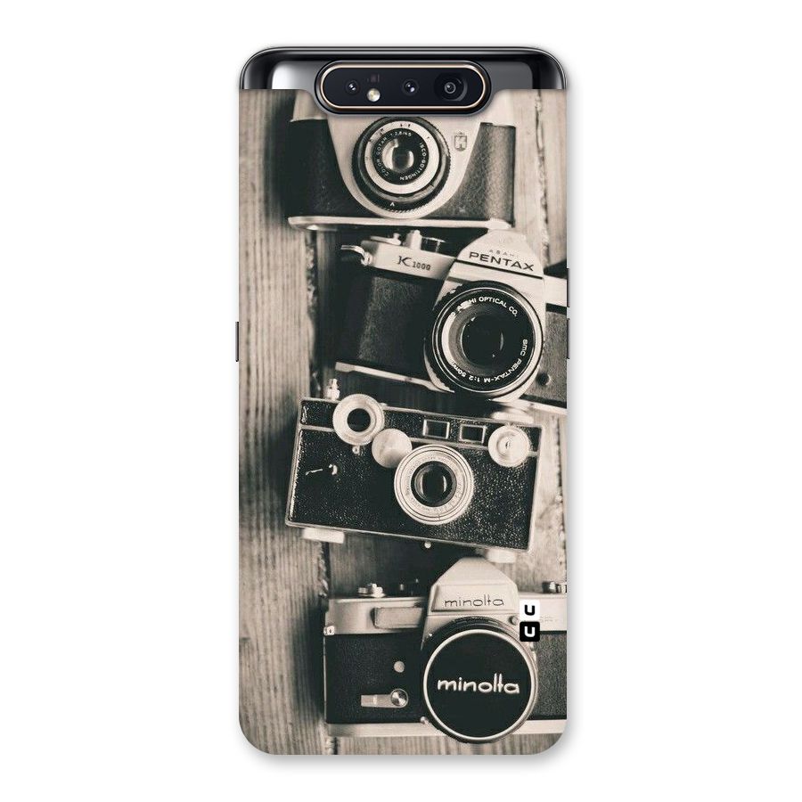 Vintage Style Shutter Back Case for Galaxy A80