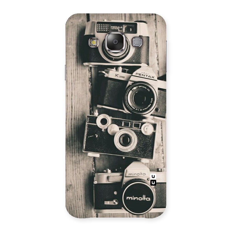 Vintage Style Shutter Back Case for Galaxy E7