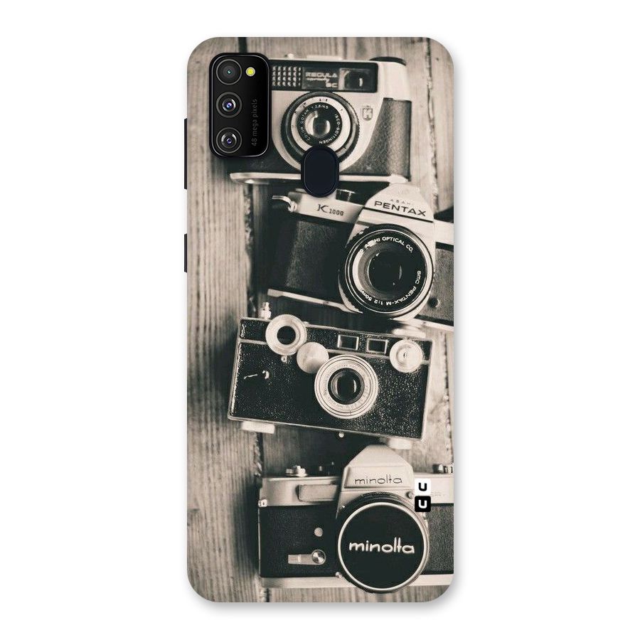 Vintage Style Shutter Back Case for Galaxy M30s
