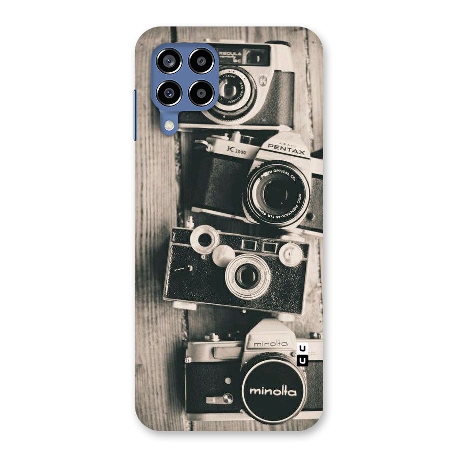 Vintage Style Shutter Back Case for Galaxy M53 5G