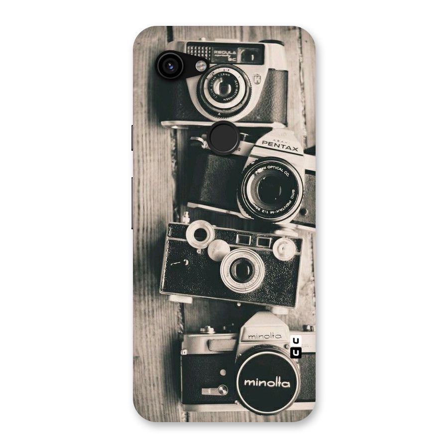 Vintage Style Shutter Back Case for Google Pixel 3a