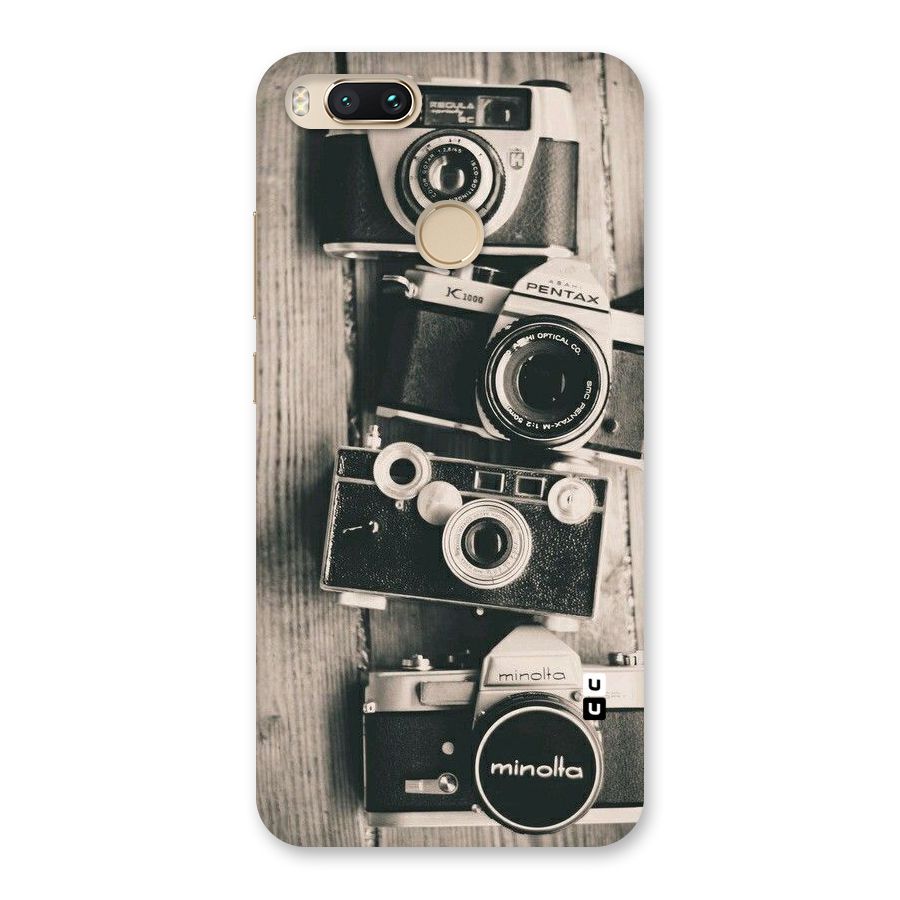 Vintage Style Shutter Back Case for Mi A1