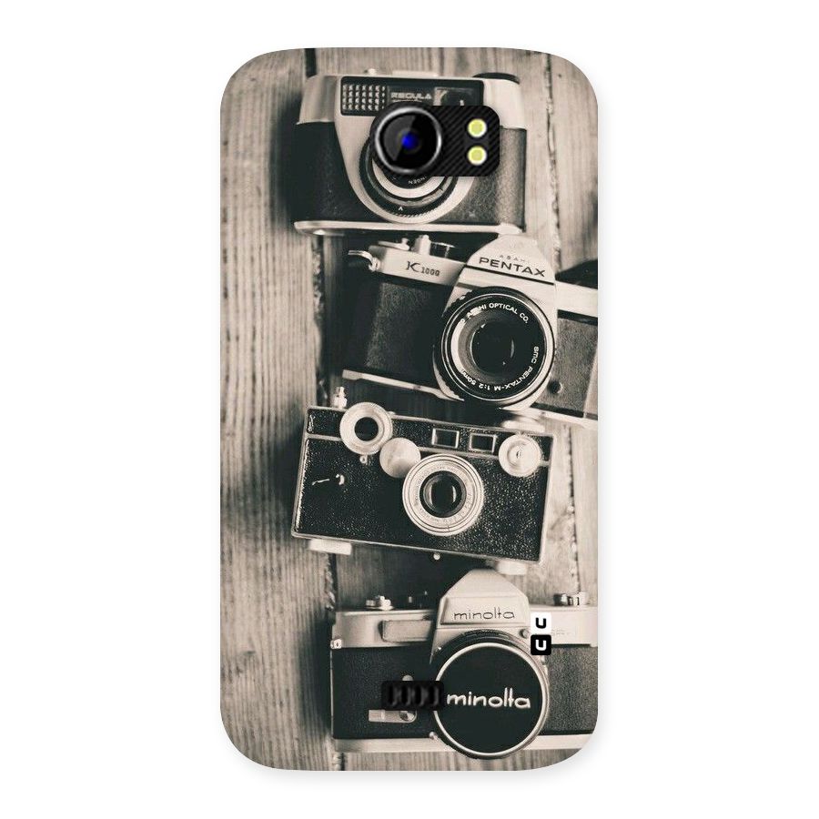 Vintage Style Shutter Back Case for Micromax Canvas 2 A110