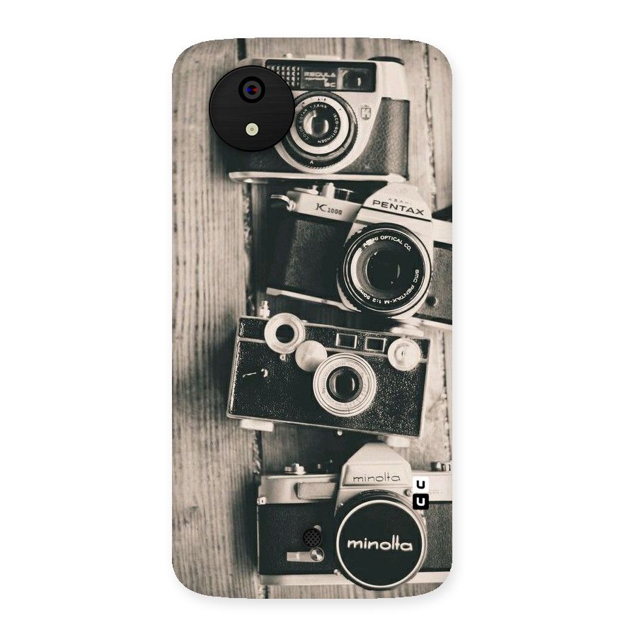 Vintage Style Shutter Back Case for Micromax Canvas A1