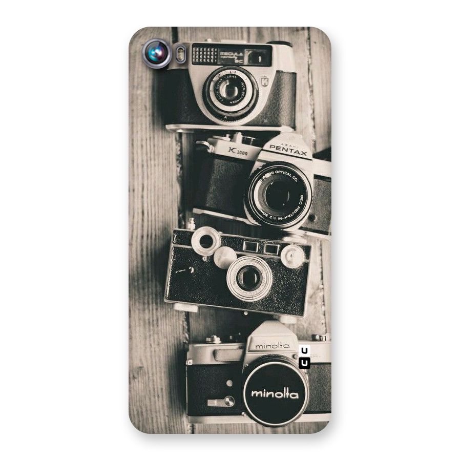 Vintage Style Shutter Back Case for Micromax Canvas Fire 4 A107