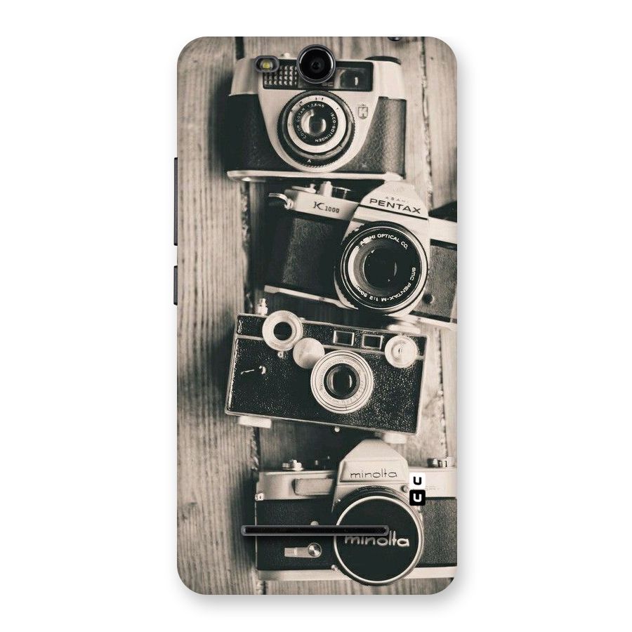 Vintage Style Shutter Back Case for Micromax Canvas Juice 3 Q392