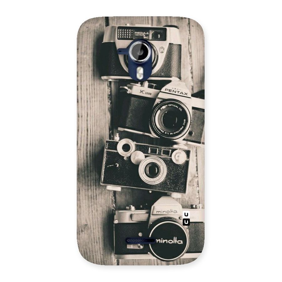 Vintage Style Shutter Back Case for Micromax Canvas Magnus A117