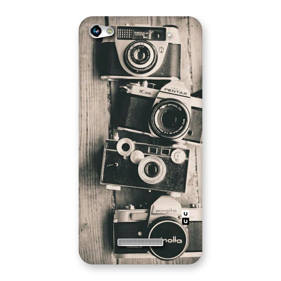 Vintage Style Shutter Back Case for Micromax Hue 2