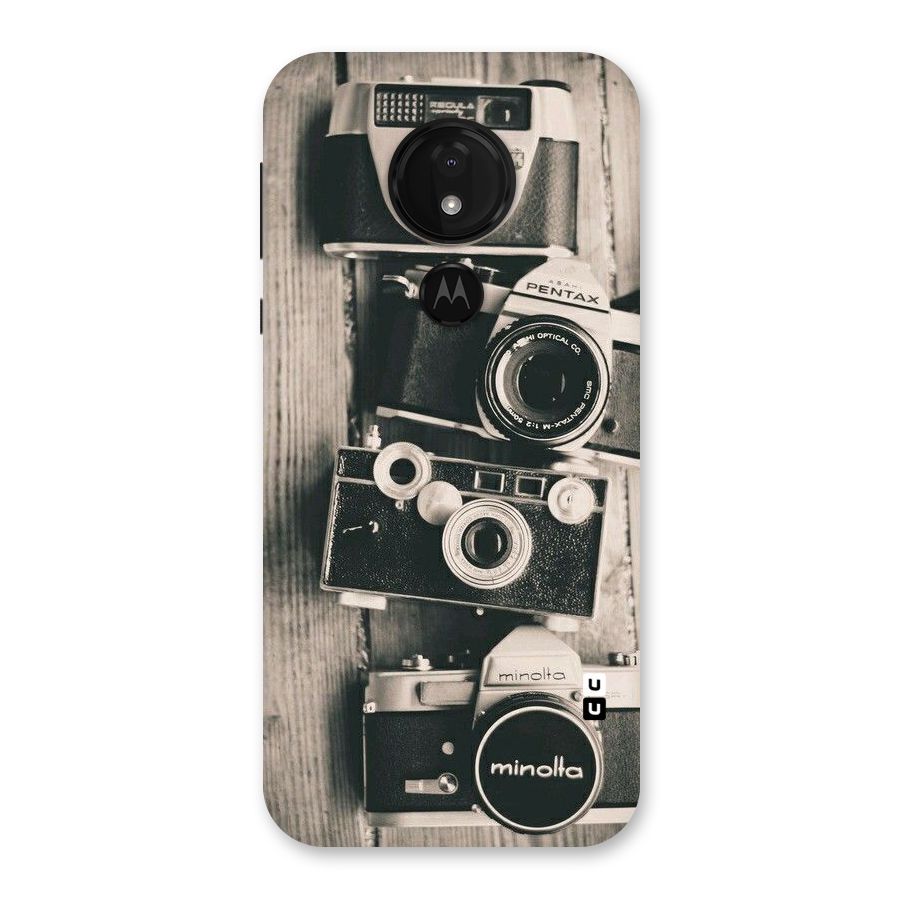 Vintage Style Shutter Back Case for Moto G7 Power