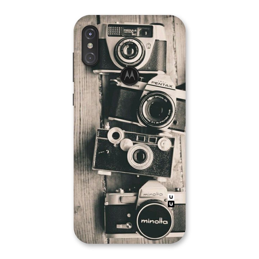 Vintage Style Shutter Back Case for Motorola One Power