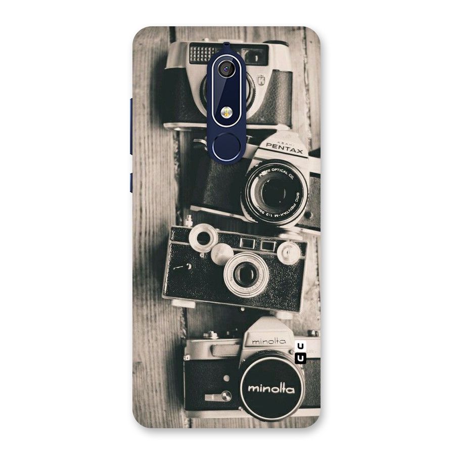 Vintage Style Shutter Back Case for Nokia 5.1