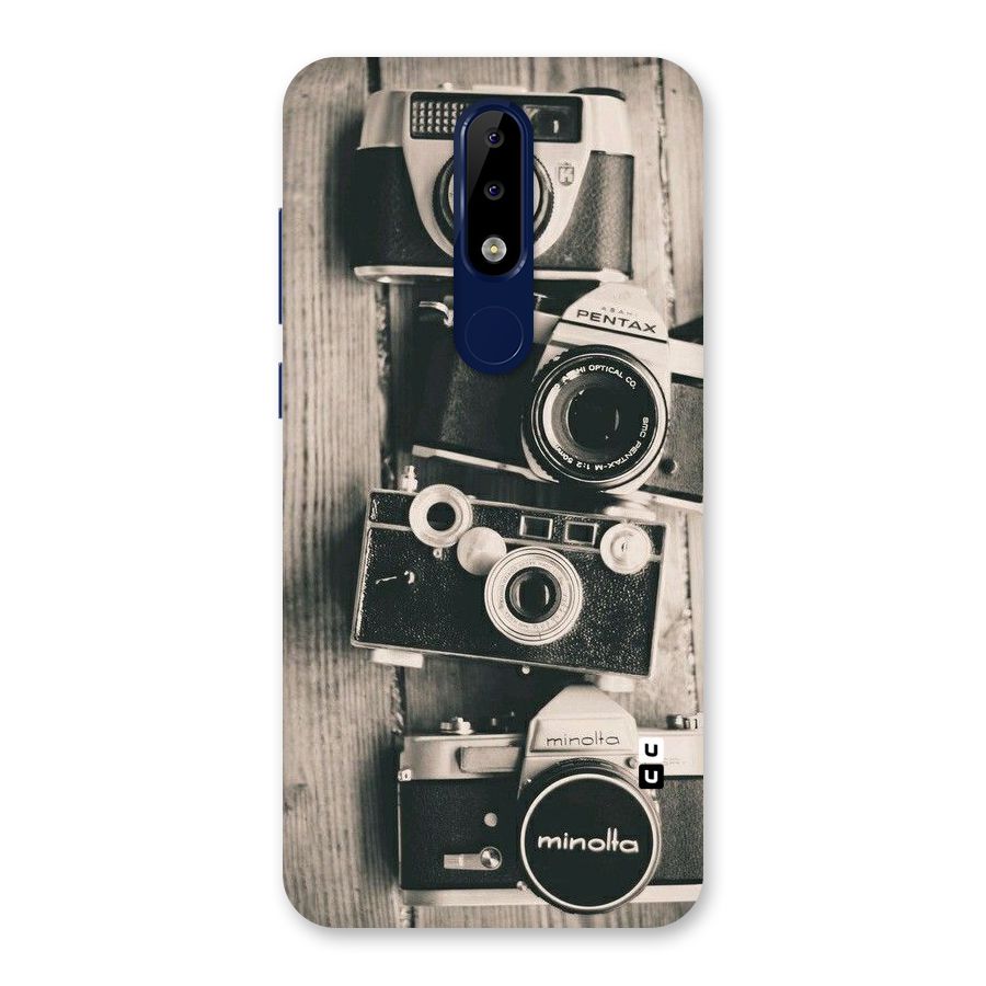 Vintage Style Shutter Back Case for Nokia 5.1 Plus