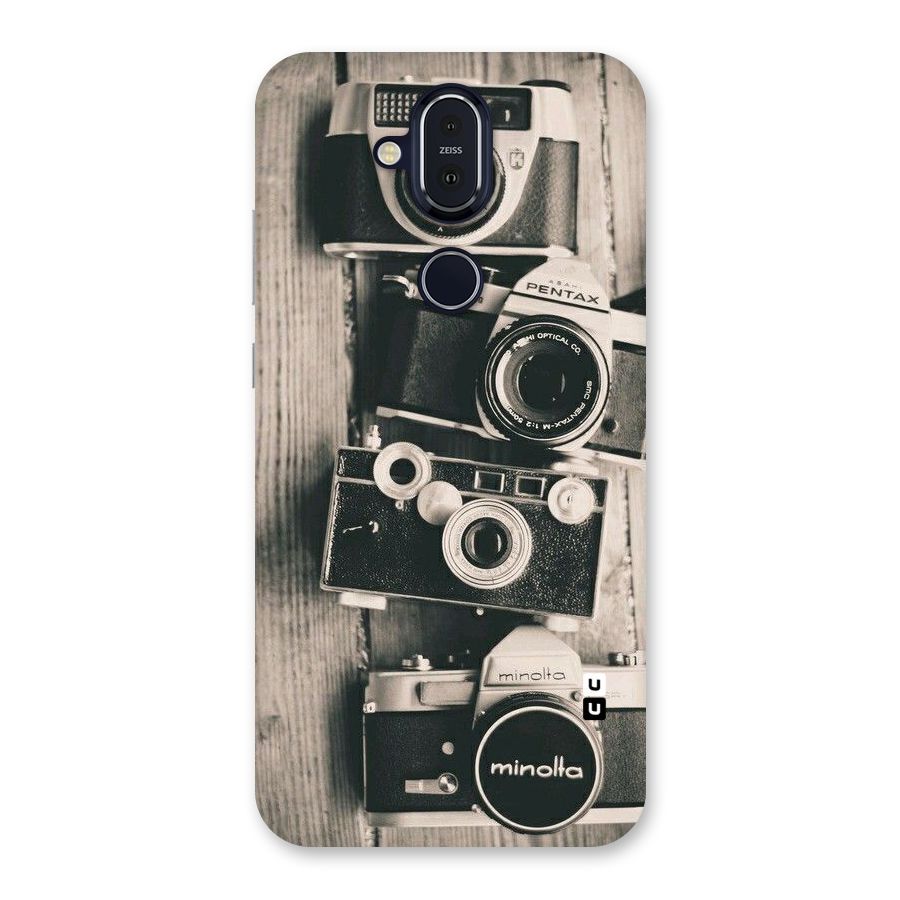 Vintage Style Shutter Back Case for Nokia 8.1