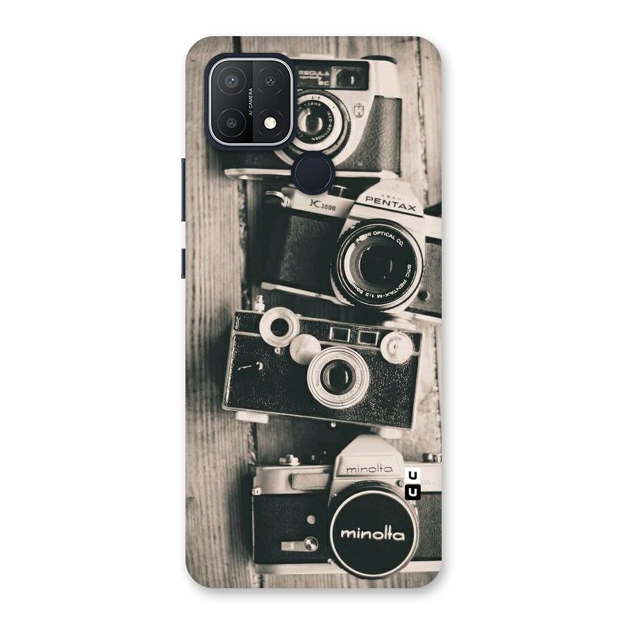 Vintage Style Shutter Back Case for Oppo A15