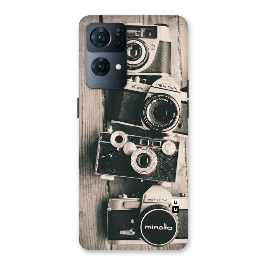 Vintage Style Shutter Back Case for Oppo Reno7 Pro 5G