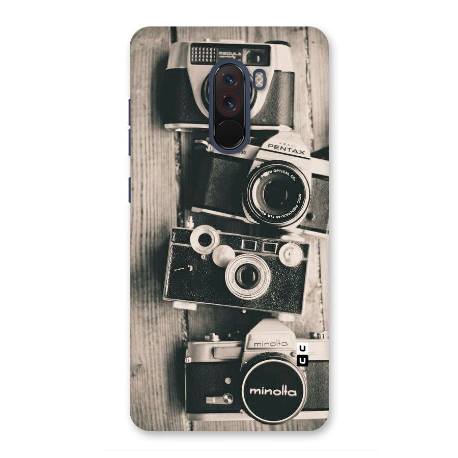 Vintage Style Shutter Back Case for Poco F1