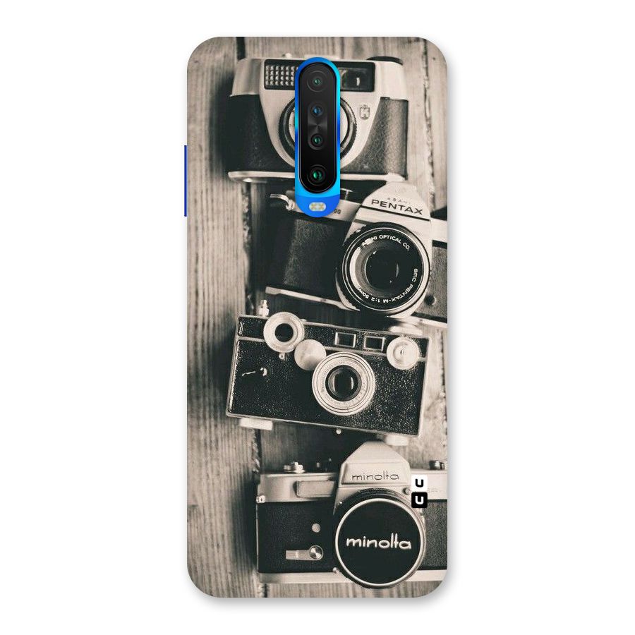 Vintage Style Shutter Back Case for Poco X2