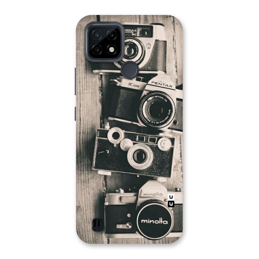 Vintage Style Shutter Back Case for Realme C21