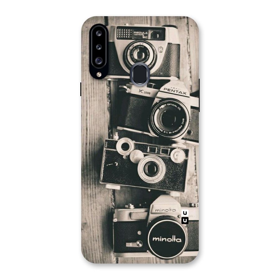 Vintage Style Shutter Back Case for Samsung Galaxy A20s